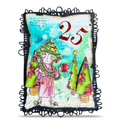 Clear Stamps Nr. 1386 - Season Of Sparkle - Holi-Done Dee by Janet Klein