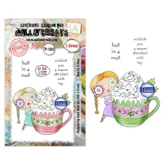 Clear Stamps Nr. 1388 - Season Of Sparkle - Hug In A Mug by Janet Klein