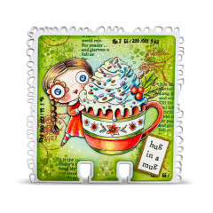 Clear Stamps Nr. 1388 - Season Of Sparkle - Hug In A Mug by Janet Klein