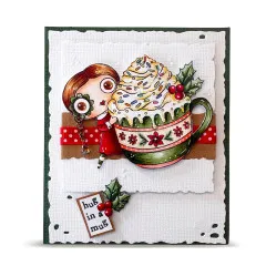 Clear Stamps Nr. 1388 - Season Of Sparkle - Hug In A Mug by Janet Klein
