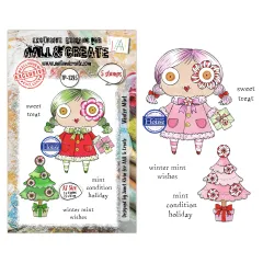 Clear Stamps Nr. 1395 - Season Of Sparkle - Water Mint by Janet Klein