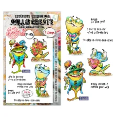 Clear Stamps Nr. 1406 - Pun & Paws - Tottaly Un-frog-gettable