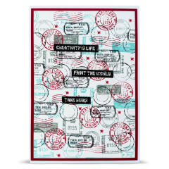 Clear Stamps Nr. 1442 - Dispatch Transit - Stamped Horizons by Autour De Mwa & Co