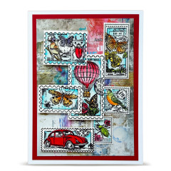 Clear Stamps Nr. 1443 - Dispatch Transit - Miniature Postage Stamps by Autour De Mwa & Co