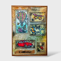 Clear Stamps Nr. 1443 - Dispatch Transit - Miniature Postage Stamps by Autour De Mwa & Co
