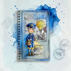 Clear Stamps Nr. 1443 - Dispatch Transit - Miniature Postage Stamps by Autour De Mwa & Co