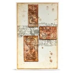Clear Stamps Nr. 1443 - Dispatch Transit - Miniature Postage Stamps by Autour De Mwa & Co