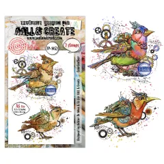 Clear Stamps Nr. 1452 - Gearlight Core - Gearfeather by Autour De Mwa & Co