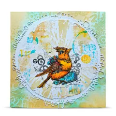 Clear Stamps Nr. 1452 - Gearlight Core - Gearfeather by Autour De Mwa & Co