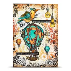Clear Stamps Nr. 1452 - Gearlight Core - Gearfeather by Autour De Mwa & Co