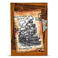 Clear Stamps Nr. 1455 - Gearlight Core - Enjoy the Ride by Autour De Mwa & Co