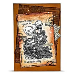 Clear Stamps Nr. 1455 - Gearlight Core - Enjoy the Ride by Autour De Mwa & Co