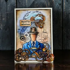 Clear Stamps Nr. 1456 - Gearlight Core - Faceless Time by Autour De Mwa & Co