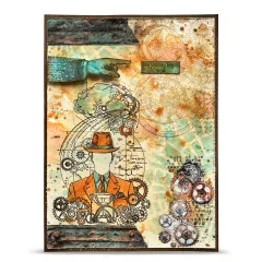 Clear Stamps Nr. 1456 - Gearlight Core - Faceless Time by Autour De Mwa & Co