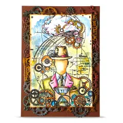 Clear Stamps Nr. 1456 - Gearlight Core - Faceless Time by Autour De Mwa & Co