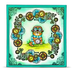 Clear Stamps Nr. 1461 - Cercle De Couleurs - Frise Pendentifs by Azoline