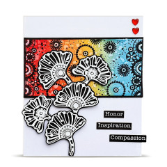 Clear Stamps Nr. 1461 - Cercle De Couleurs - Frise Pendentifs by Azoline