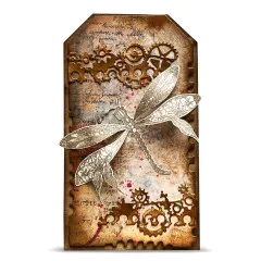 Clear Stamps Nr. 1466 - Aether Dragonfly - Glassbound Dragonfly by Soizic