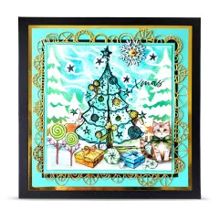 Clear Stamps Nr. 1471 - Dreaming Carols - Floating Fir by Soizic