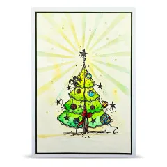 Clear Stamps Nr. 1471 - Dreaming Carols - Floating Fir by Soizic