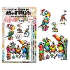 Clear Stamps Nr. 1495 - Festive Friends - Tweet Treats by Autour De Mwa & Co