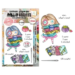 Clear Stamps Nr. 1499 - Creative Types - Fabric Habit by Janet Klein