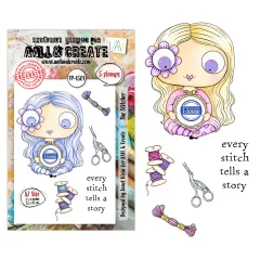 Clear Stamps Nr. 1501 - Creative Types - The Stitcher by Janet Klein