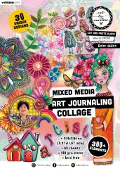 Art by Marlene - Color Addict - A4 Cut And Paste Block - Mixed Media/Art Journaling/Collage Art by Marlene - Color Addict - A4 Cut And Paste Block - Mixed Media/Art Journaling/Collage
