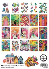 Art by Marlene - Whymsical World &quote;The Perfect Size&quote; - Cut And Paste Book