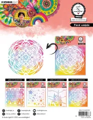 Art By Marlene - Mask / Stencil - Floral Mandala