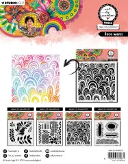 Art By Marlene - Mask / Stencil - Deco Waves