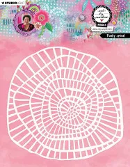 Art By Marlene - Mask / Stencil - Funky Spiral