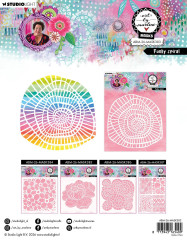 Art By Marlene - Mask / Stencil - Funky Spiral