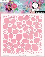 Art By Marlene - Mask / Stencil - A Lot of Daisies