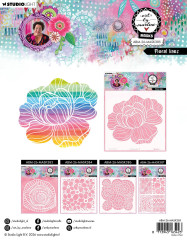 Art By Marlene - Mask / Stencil - Floral Lines