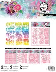 Art By Marlene - Mask / Stencil - Dancing Lines Mask