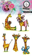 Art By Marlene - Clear Stamps - Dazzling Giraffes