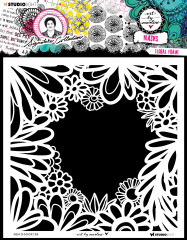 Studio Light Mask Stencil - ABM Signature Collection Nr. 184 - Floral Frame