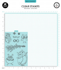 Studio Light - Art By Marlene - Clear Stamps - Owlicious