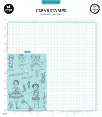 Studio Light - Art By Marlene - Clear Stamps - Fancy Girls