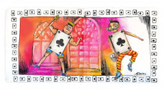 Studio Light - Art By Marlene - Clear Stamps - Playing Card Men