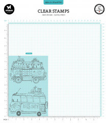 Studio Light - Art By Marlene - Clear Stamps - Hippie Busses