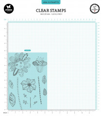 Studio Light - Art By Marlene - Clear Stamps - Playful Flowers