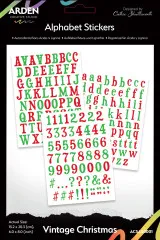 Arden Creative Studio - Alphabet Stickers - Vintage Christmas