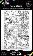 Arden Creative Studio - Background Clear Stamps - Maker Series - World Traveler by Katie Pertiet