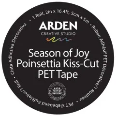 Arden Creative Studio - Kiss-Cut PET Tape - Season of Joy - Poinsettia