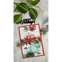 Arden Creative Studio - Kiss-Cut PET Tape - Season of Joy - Poinsettia