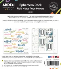 Arden Creative Studio - Page Makers Ephemera Pack - Field Notes