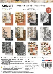 Arden Creative Studio - 6x8 Paper Pack - Wicked Woods by Katie Pertiet