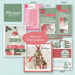 Schneidebogen A4 - Merry Christmas Backgrounds by Marleen